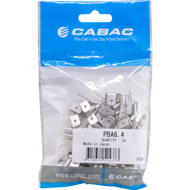 PBA6.4-50 PIGGY BACK UNINSULATED CONNECTOR 50PK PBA6.4-50