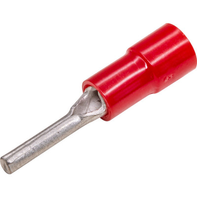 PC1.25-100 PIN CONNECTORS RED 100PK WIRE RANGE 0.5 - 1.6MM SQUARED PC1.25-100