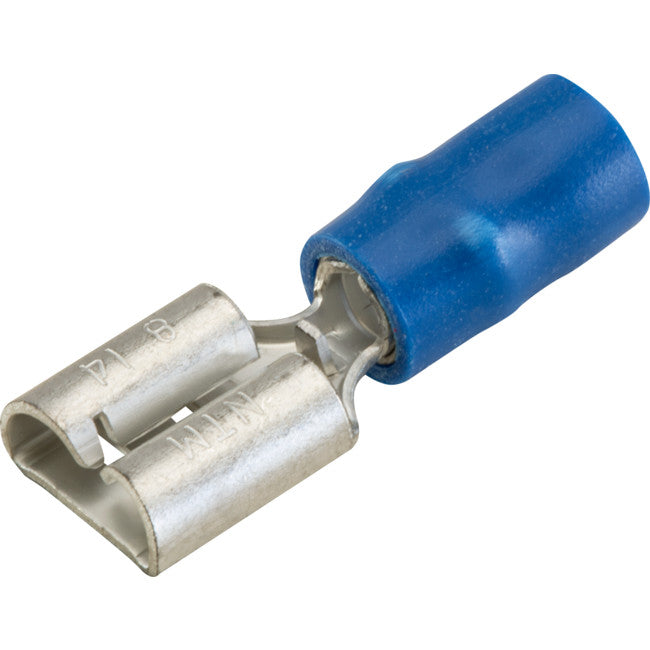 QC2-6.4DG-50 QUICK CONNECTS BLUE 50PK WIRE RANGE 1 - 2.5MM SQUARED QC2-6.4DG-50