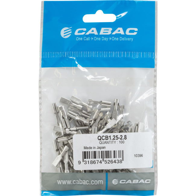 QCB1.25-2.8-100 UNINSULATED QUICK CONNECTS BRASS 100PK QCB1.25-2.8-100