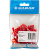 RT1.25-3-100 RING TERMINALS RED 3MM STUD 100PK WIRE RANGE .5-1MM SQUARE RT1.25-3-100