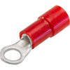 RT1.25-3-100 RING TERMINALS RED 3MM STUD 100PK WIRE RANGE .5-1MM SQUARE RT1.25-3-100