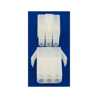 6007-6 - 6007 SERIES 6 WAY PLUG AND - SOCKET SET PLASTIC 6 PIN - QUIKCRIMP