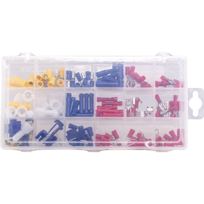 TK160 MIXED TERMINAL KIT 160 PACK ASSORTED CRIMP PLASTIC CASE PT4530