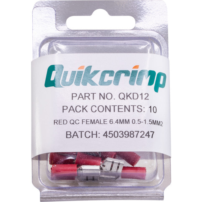QKD12 QC1.25-6.4/ 10PK QUICK CONNECT QUIKCRIMP QUIKCRIMP QKD12