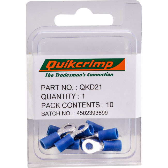 QKD21 RT2-3 / 10PK RING TERMINAL QUIKCRIMP QUIKCRIMP QKD21