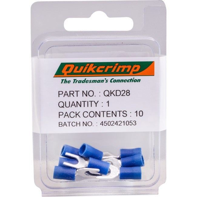 QKD28 FS2-4 / 10PK FLAT TERMINAL QUIKCRIMP QUIKCRIMP QKD28