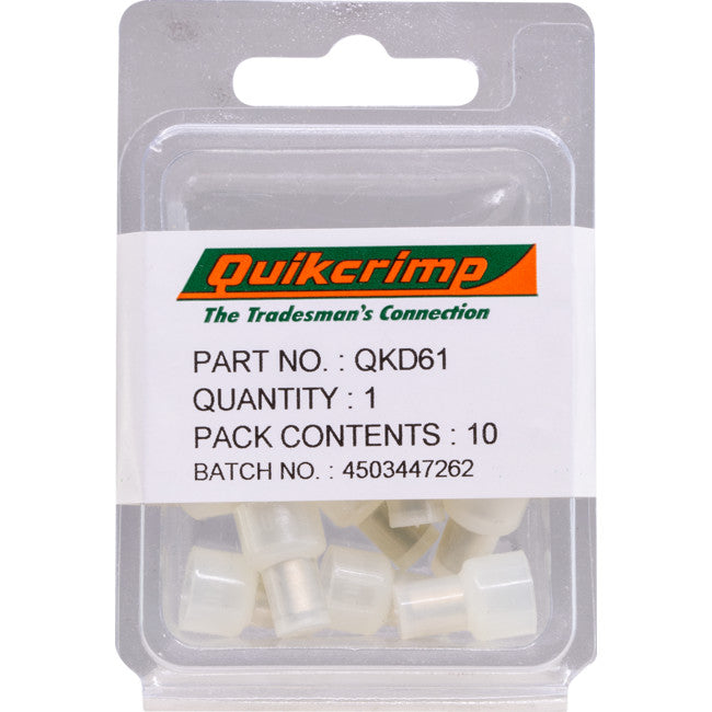 QKD61 END CONNECTORS 10-PACK EC5-10 / QUIKCRIMP QUIKCRIMP QKD61