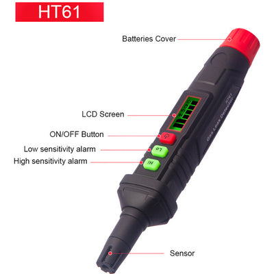 HT61 DUAL MODE GAS LEAKAGE DETECTOR WITH AUDIBLE AND VISUAL ALARAM DOSS 44364030