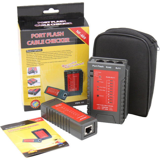 NF469 CABLE TESTER TRACKER TRACK CABLE WITH PORT FLASHING DOSS NF-469