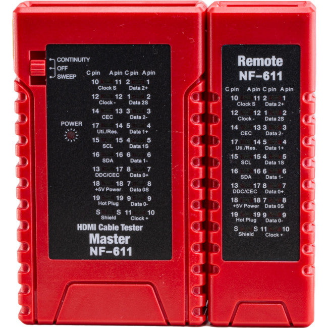 NF611 HDMI CABLE TESTER TYPE A-A  A-C C-C NO LOOP BACK DOSS NF611