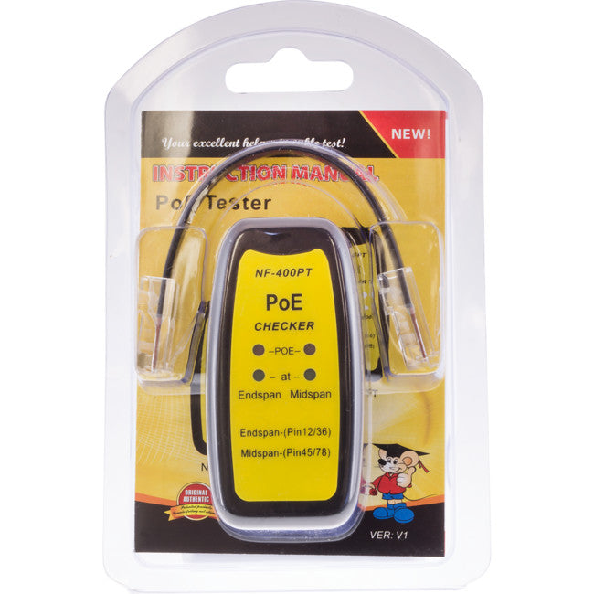 NF400PT POE CHECKER IEEE802.3AF/AT COMPLIANT DOSS NF-400PT