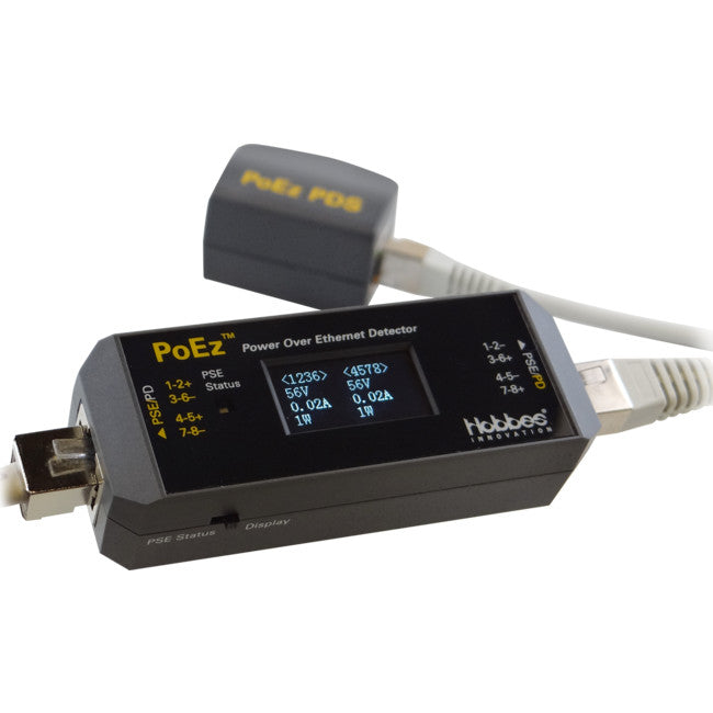 POEZ 256318K POE DETECTOR TESTER KIT VOLTAGE CURRENT MONITOR HOBBES