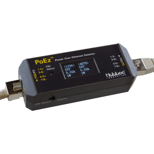 POEZ 256318K POE DETECTOR TESTER KIT VOLTAGE CURRENT MONITOR HOBBES