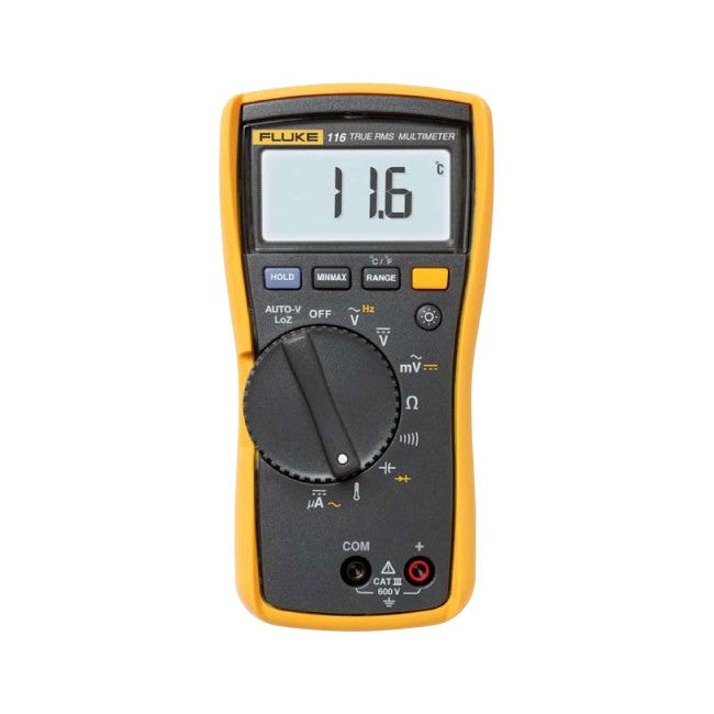 116F - HVAC DIGITAL MULTIMETER - TEMPERATURE & MICROAMPS - FLUKE
