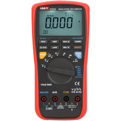 UT533 INSULATION TRUE RMS MULTIMETER AUTO RANGING RESISTANCE TEMP UNI-T UT533