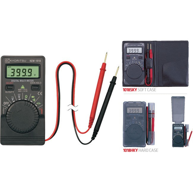 1018HKY HARD CASE DIGITAL MULTIMETER CAT3 RATED - KYORITSU KYORITSU 1018H