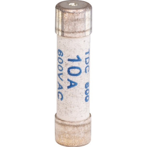 TDC10 10A 600V MULTIMETER FUSE 6.3MM X 25.4MM  CERAMIC TDC600/10A