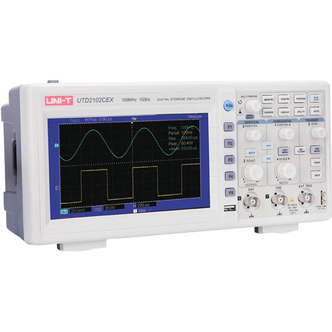 UTD2102CEX COLOUR OSCILLOSCOPE 100MHZ DIGITAL STORAGE UNI-T UNI-T UTD2102CEX