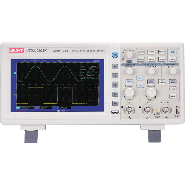 UTD2102CEX COLOUR OSCILLOSCOPE 100MHZ DIGITAL STORAGE UNI-T UNI-T UTD2102CEX