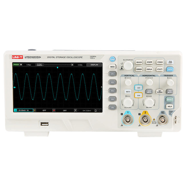 UTD2102CEX+ - COLOUR OSCILLOSCOPE 100MHZ - DIGITAL STORAGE UNI-T - UNI-T