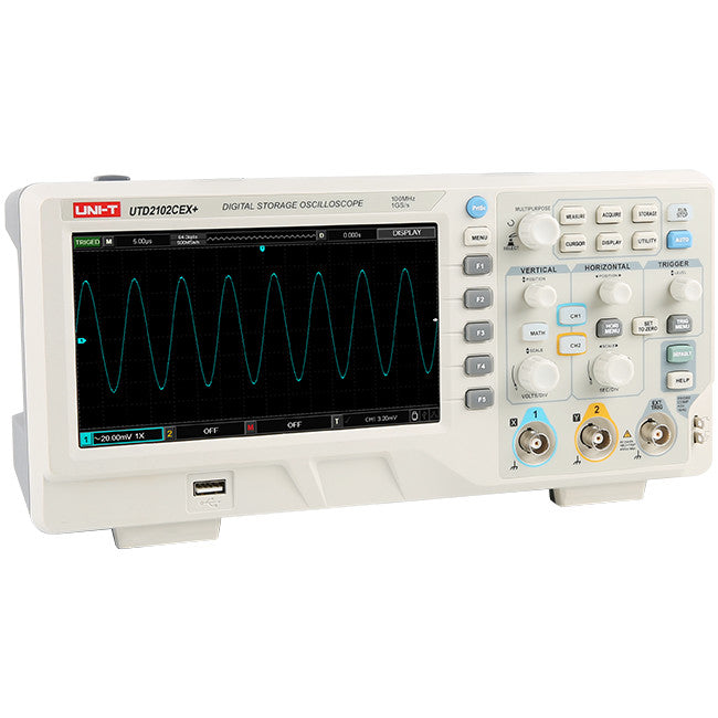 UTD2102CEX+ - COLOUR OSCILLOSCOPE 100MHZ - DIGITAL STORAGE UNI-T - UNI-T