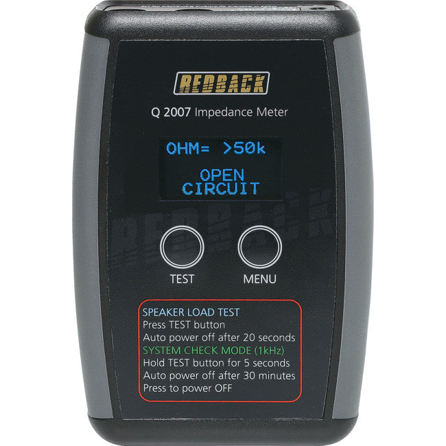 Q2007 DIGITAL AUDIO IMPEDANCE METER REDBACK 46430022