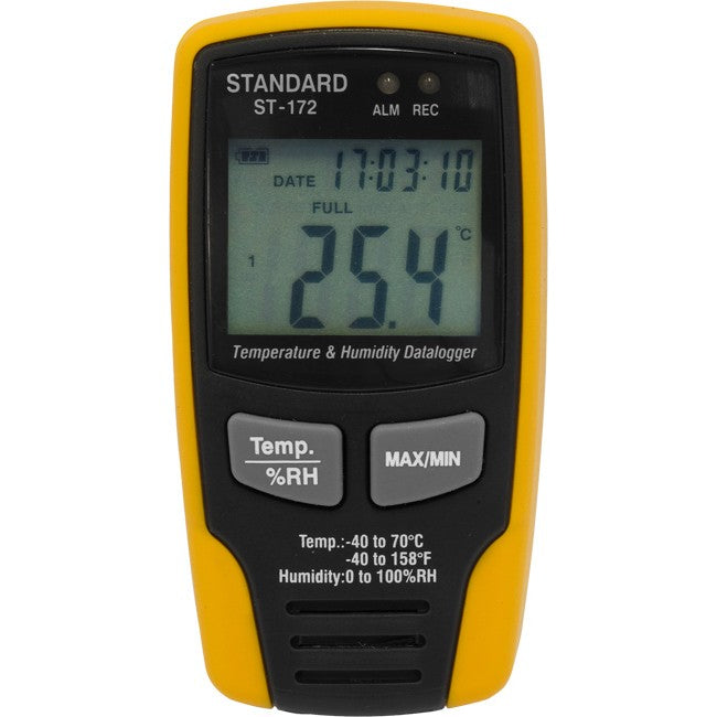 ST172 TEMPERATURE AND HUMIDITY DATALOGGER W/ LCD DISPLAY STANDARD ST-172