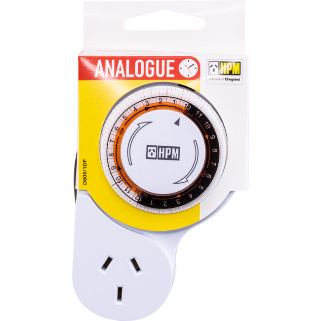 D809/1DP 24 HOUR ANALOGUE TIMER - HPM ELECTRICAL TIMER HPM D809/1DP