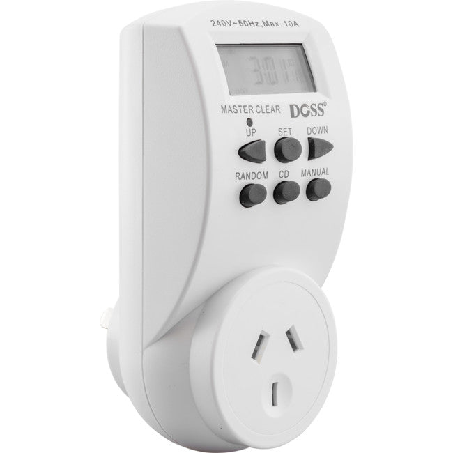 MDT02 7DAY 24HRS MAINS DIGITAL TIMER ELECTRICAL TIMER-DOSS DOSS TAE-6B