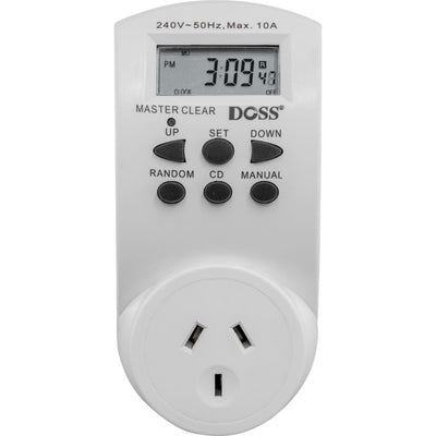 MDT02 7DAY 24HRS MAINS DIGITAL TIMER ELECTRICAL TIMER-DOSS DOSS TAE-6B