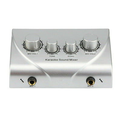 Mixer Mic & Sound Bar Package Karaoke System 2 x Microphone Echo