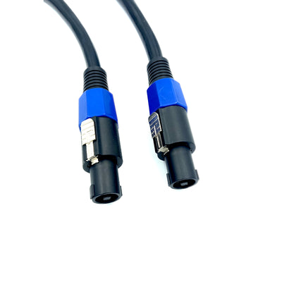 4 Core PA Speaker Cable 12AWG - 4 x 4mm Speakon to Speakon Custom Lengths or 100m cable roll