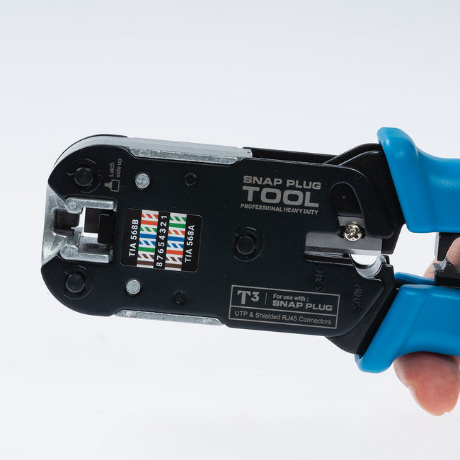 T10710EX - RJ45 SNAP PLUG CRIMP TOOL - HEAVY DUTY RJ45 ONLY - T3