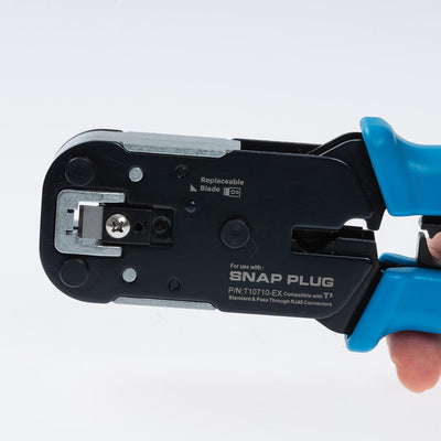 T10710EX RJ45 SNAP PLUG CRIMP TOOL HEAVY DUTY ONLY RJ45 T3 50405170