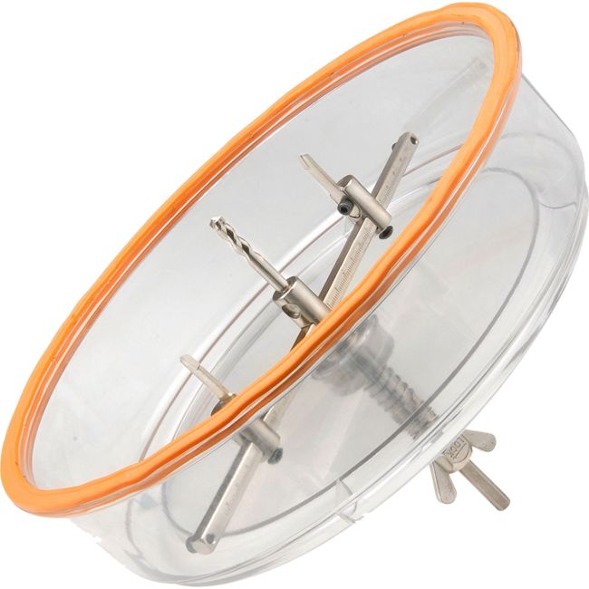 AHC40300 ADJUSTABLE HOLE SAW CUTTER KIT 40-300MM W/ A PROTECTION COWL