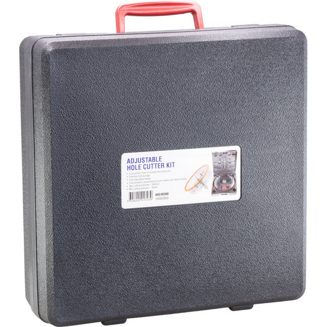 AHC40300 ADJUSTABLE HOLE SAW CUTTER KIT 40-300MM W/ A PROTECTION COWL