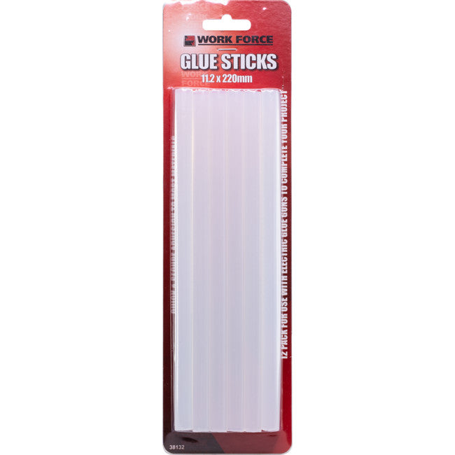 GLU425 GLUE STICKS 11.25 X 220 12PK LARGE SIZE MEDALIST 38132