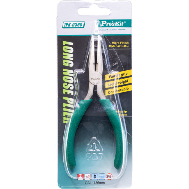 PK36125MM LONG NOSE PLIERS1PK-036S PROS KITPROSKIT9PK-036