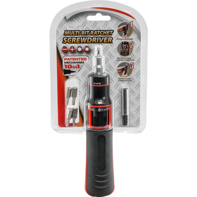 ALSDR101 - MULTI-BIT RATCHET SCREWDRIVER - 10-IN-1 RATCHET SCREWDRIVER - DOSS