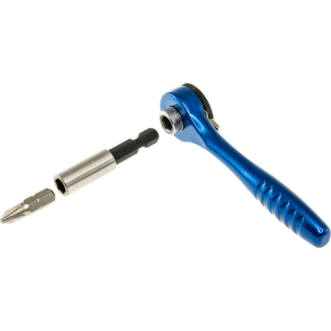 BR12 - 12-IN-1 BICYCLE TOOLSET - RATCHET W/POUCH BLUE - DOSS