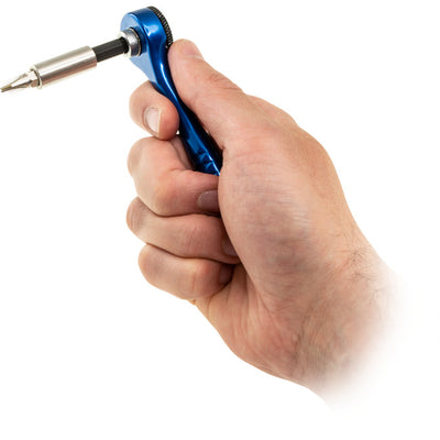 BR12 - 12-IN-1 BICYCLE TOOLSET - RATCHET W/POUCH BLUE - DOSS