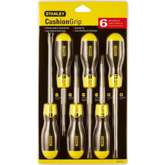 65-242 - CUSHION GRIP SCREWDRIVER SET - STANLEY - STANLEY