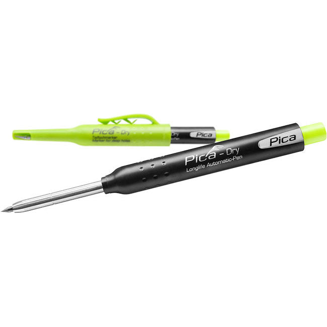 PICA DRY - PENCIL FOR DEEP HOLES - WITH SHARPENER BUILT IN - PICA