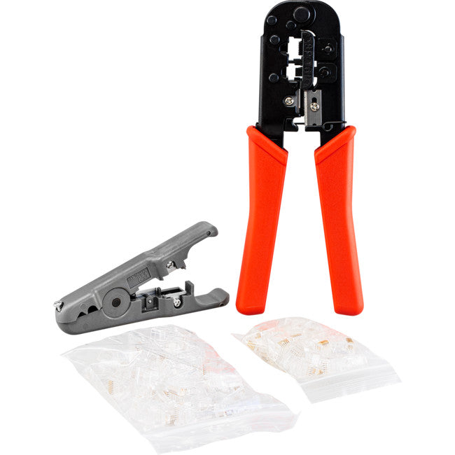 HT2568A - MODULAR CRIMPING TOOL KIT - CRIMPER STRIPPER AND PLUGS - HANLONG