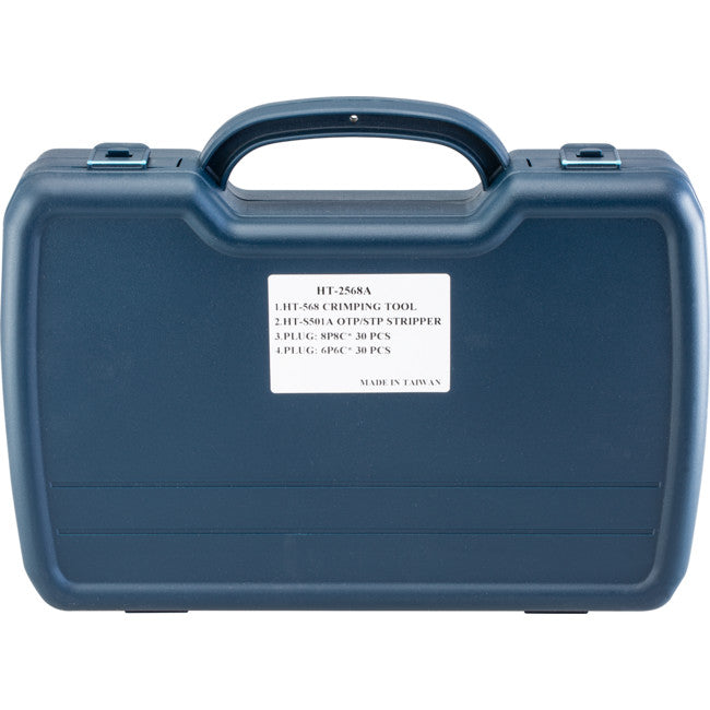 HT2568A - MODULAR CRIMPING TOOL KIT - CRIMPER STRIPPER AND PLUGS - HANLONG