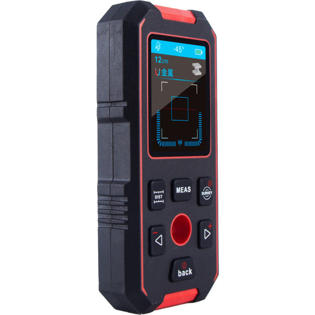 NF518S - MULTI-FUNCTION DIGITAL DETECTOR - STUD FINDER/AC/LASER DISTANCE METER - NOYAFA