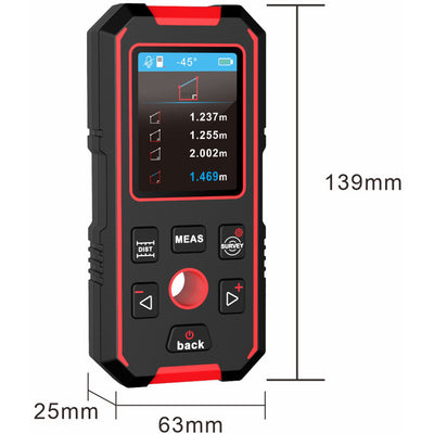 NF518S - MULTI-FUNCTION DIGITAL DETECTOR - STUD FINDER/AC/LASER DISTANCE METER - NOYAFA