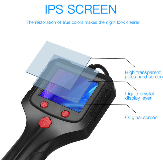 P100 - 2.4" LCD BORESCOPE  WITH 1080P CAMERA - 5M CABLE - DOSS