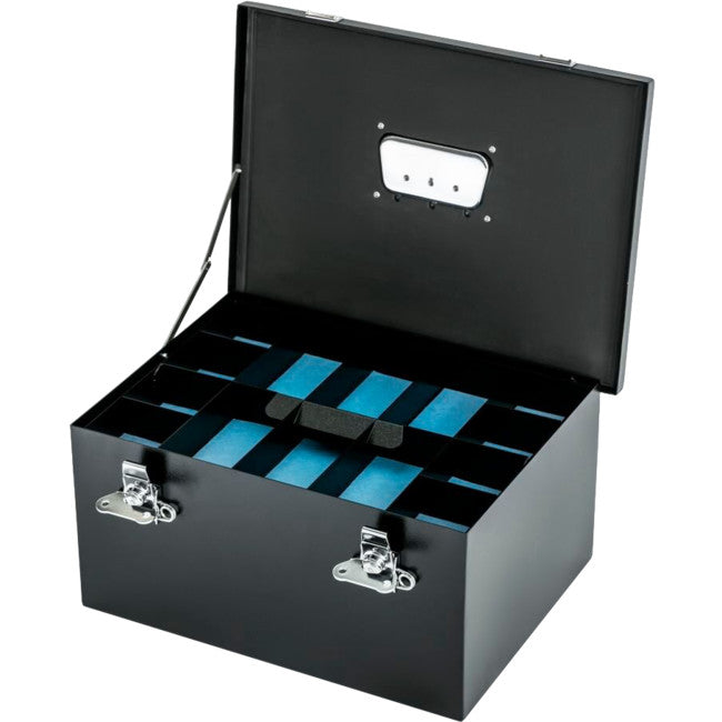 BITSABOX BLACK GALVANISED POWDER COATED HEAVY DUTY TOOL BOX BUILT BOARDS BITSABOX